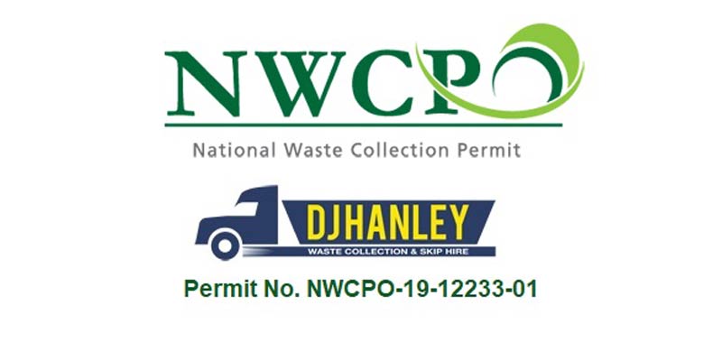 The Importance of Waste Permits Blog Logo NWCP in green With DJ Hanley's Truck.